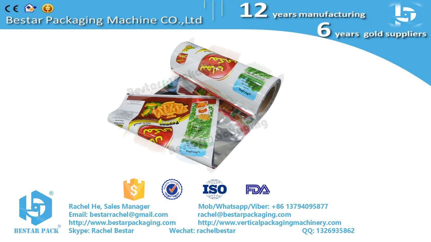 Chinese factory plastic packing material roll film transparent foil color printing foil