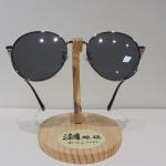 Round Anti Reflective Sunglasses Silver Mirror Polarized PC