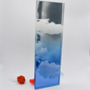 China Art Decorative Glass Flat / Curve Customized Landscape Painting On Glass 5mm 6mm 8mm 10mm 15mm Decorative Door Glass For Office Building wholesale