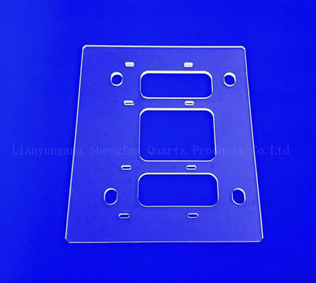 Semiconductor Laser Drilling Transparent Quartz Glass Plate With Hole