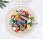 custom printed party plates disposable sugarcane bagasse plate Biodegradable
