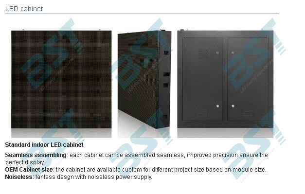 High Brightness P7.62 Indoor Full Color Led Screen Video Wall Displays With 1/4 Scan