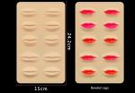 Rubber Practice Materials Tattoo Eyebrow carving Lips Silicone 3D Leather Blank