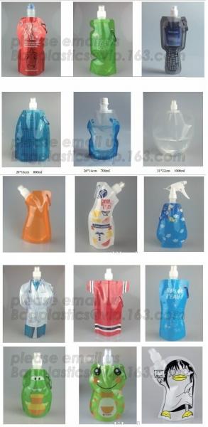600ML Foldable Silicone Water Bottle Eco-friendly Bicycle Sport Water Bottle Collapsible Silicone Water Bag bagease pac