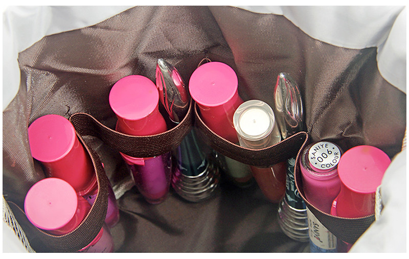 Drawstring Women'S Polyester Makeup Toiletry Travel Bags