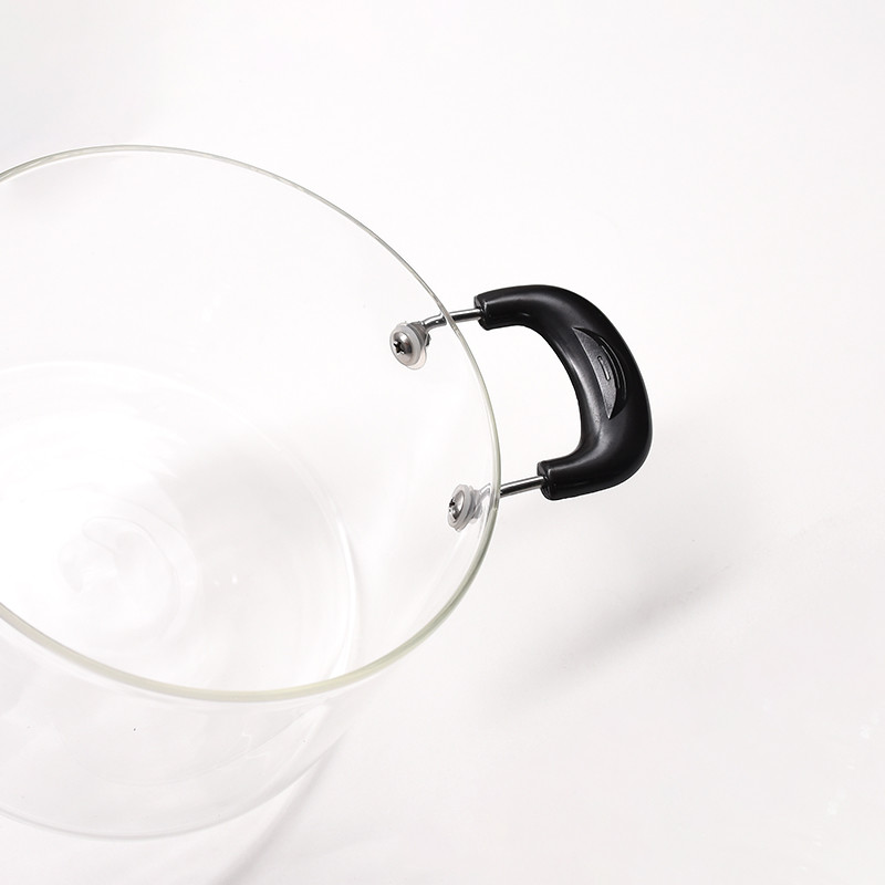 Microwave Heating Transparent Borosilicate Glass Soup Pot