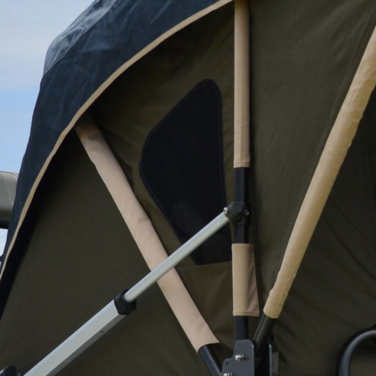 PU Coating 3000mm Camping Tent On Top Of Car Automatic Opening Easy Use