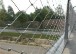 Aisi Ss304 316 Stainless Steel Rope Mesh / Staircase Railing Flexible Woven Wire