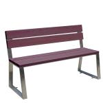 Qualified Urban Steel Metal Garden Bench Outdoor Wooden Park Chair for Sale