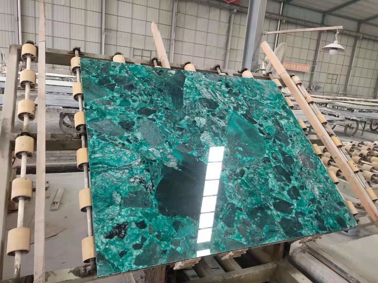 Natural Green Terrazzo Marble Table Top terrazzo kitchen countertops