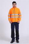 OEM Windproof Hi Vis Lightweight Work Jacket , 360gsm Mens Outdoor Work Jackets