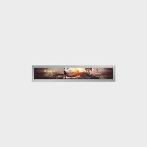 China 16.3 Inch Bar Type Taxi Advertising Display 1920*285 LVDS 800nits wholesale