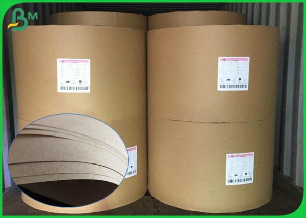 Eco - Friendly 40gsm 50gsm Brown Food Grade Paper Roll / Food Wrapping Paper For
