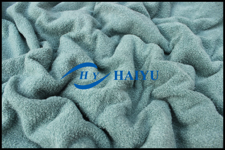 100% polyester warp knitting pearl velour/textile fabric