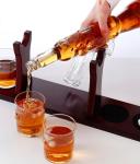 Glass Ak47 Whiskey Bottle Decanter Set With Lead Free Crystal Whiskey Dispenser