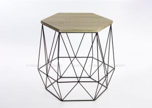 China Hexagon Wire Width 40cm Height 42cm Metal Basket Coffee Table wholesale