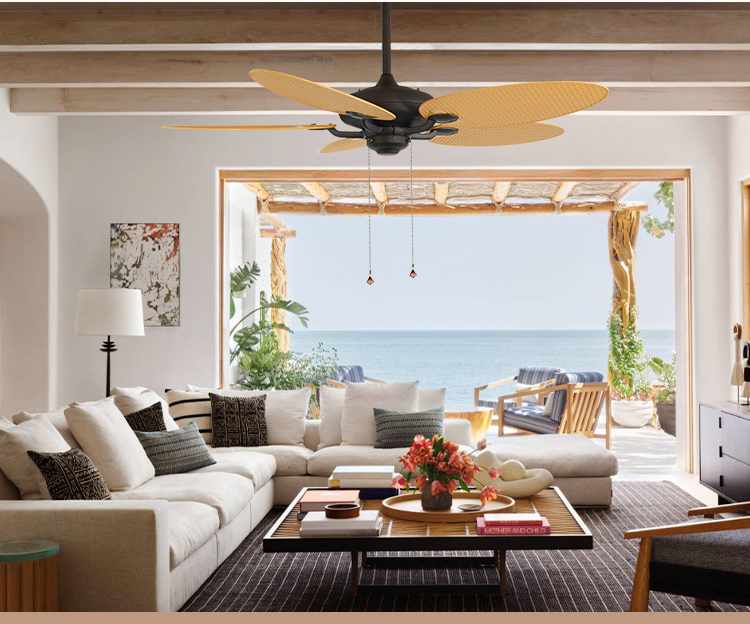 52 Inch AC Reverse Motor Air Cooling Ceiling Fan with Standard Wind Type and Timer