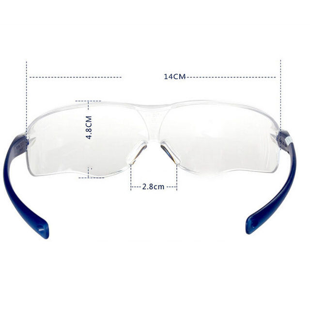 Easy Bending PPE Safety Goggles / Cool Safety Glasses Anti Chemical Fluid