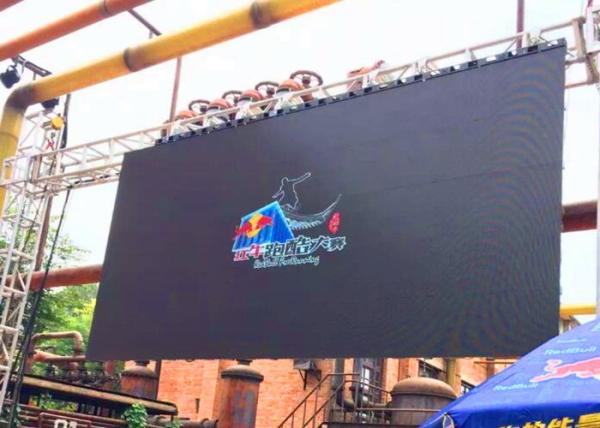 Full Color Led Wall Screen Display Outdoor , Led Video Wall Panels 10mm Dot