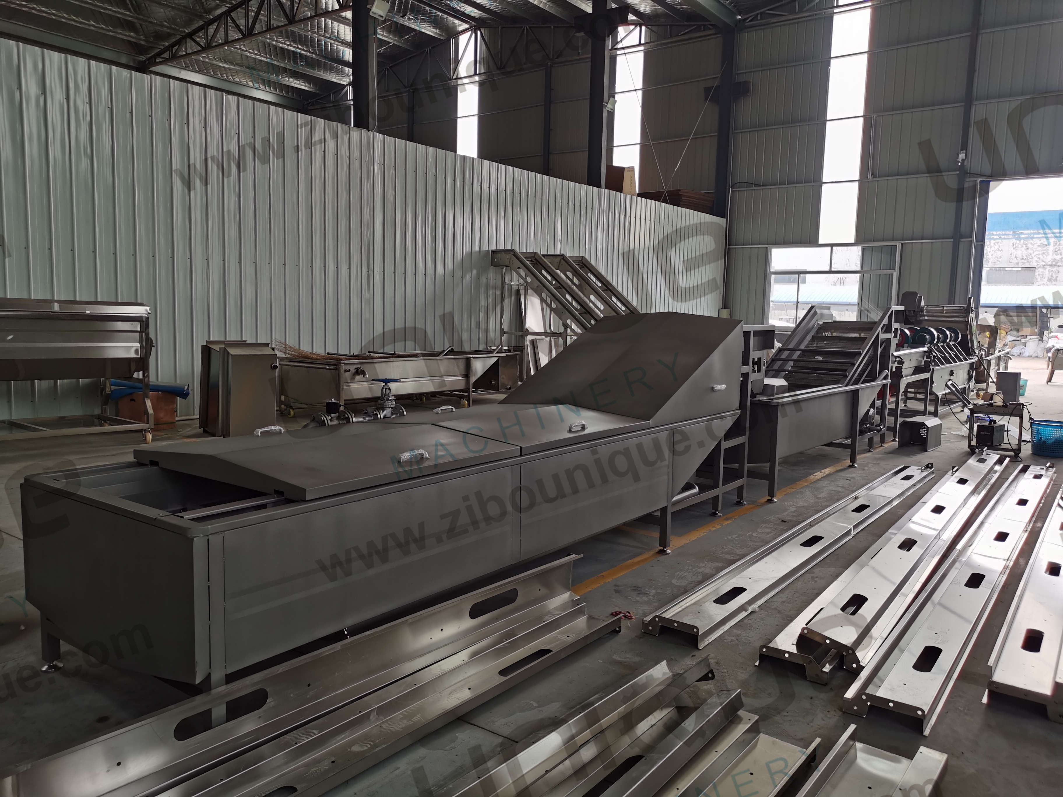 1.5kw Vegetable Blanching Equipment for Plantains and Coconuts Customized Voltage