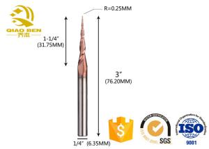 China High Speed Tapered End Mill Cutter Full Edge Seismic Design For Wood Milling wholesale