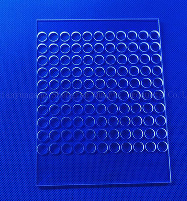 Semiconductor Laser Drilling Transparent Quartz Glass Plate With Hole