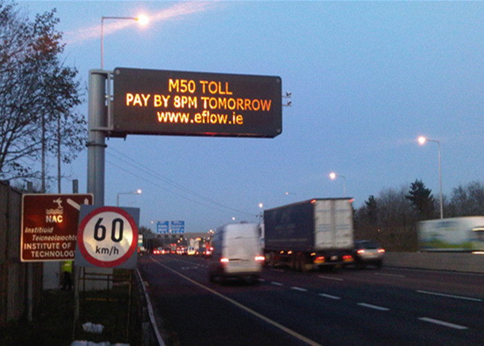 Fixed Electronic LED Traffic Display Full Color Brightness ≥ 7500 cd/sqm