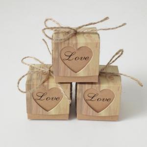 China Love Heart 2x2 Inches Unique Wedding Favour Gift Boxes wholesale
