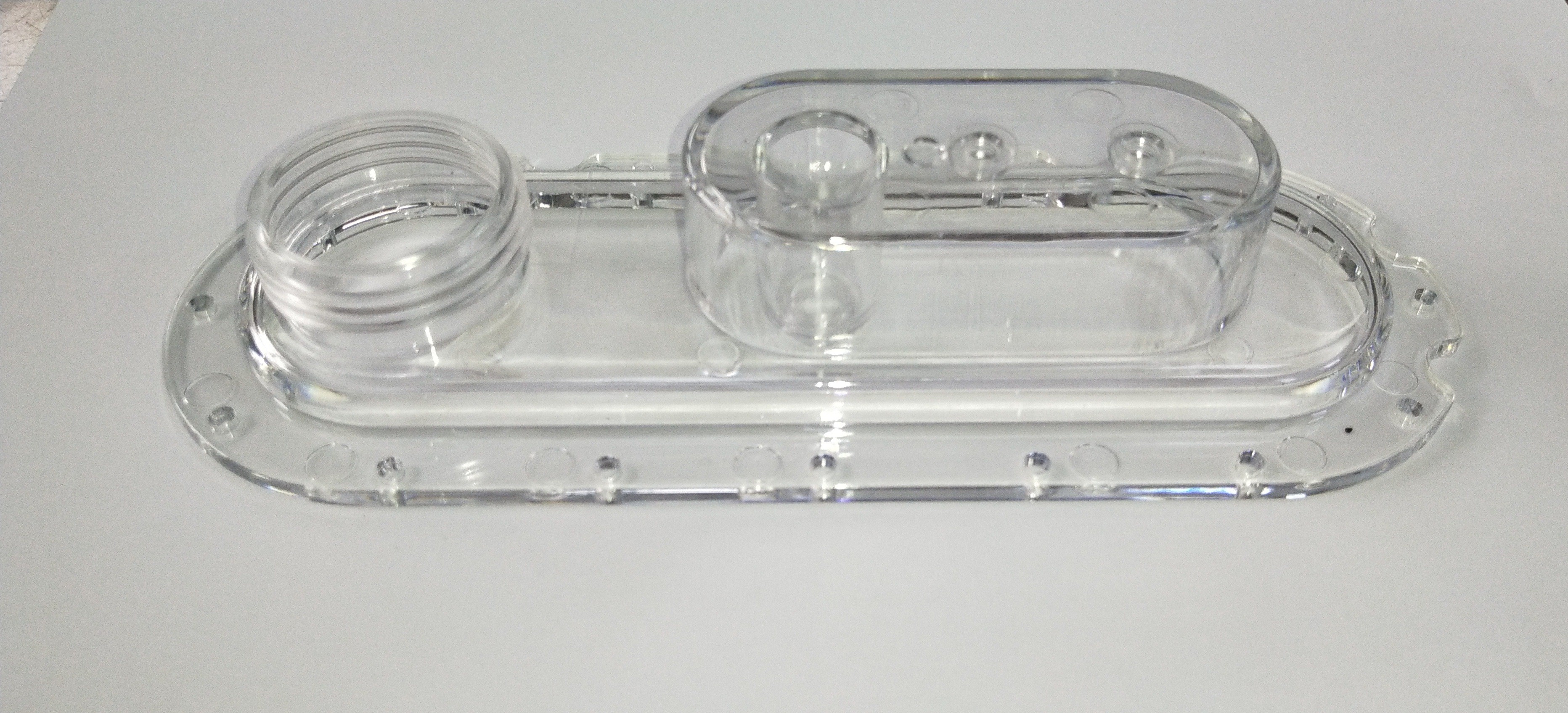 Custom Injection Molding PE/PP Transparent Plastic Base Plastic Parts