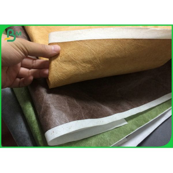 Softer PU Coated Tyvek Material 150cm Width Of Hand Bags Making