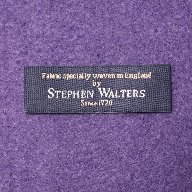 OEM Black Garment Woven Neck Labels End Fold Heat Cut Finishing