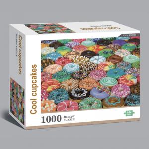 China Personalized 1000 Pieces Donuts Childrens Jigsaw Puzzles Games For Adults on sale