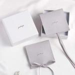 Morandi Color Microfiber Jewelry Packaging Pouch For Gift