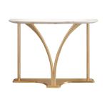 Stainless Steel Entrance Table Wall Table Titanium Gold Metal Base Natural