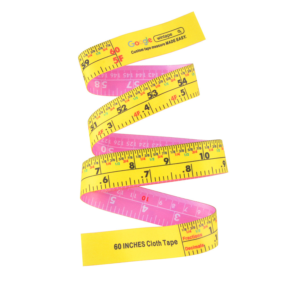1.5m Lightweight Clothing Tape Measure Portable Measuring Objects Fabrics With Decimal Fraction