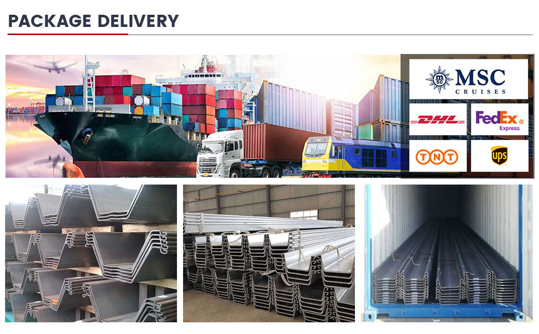 Manufacturer Direct Supply Hot Rolled Syw295 Sy390 Sy295 U Z Type Hot Rolled Larssen Steel Sheet Pile Larsen Steel Sheet Pile for Construction Material
