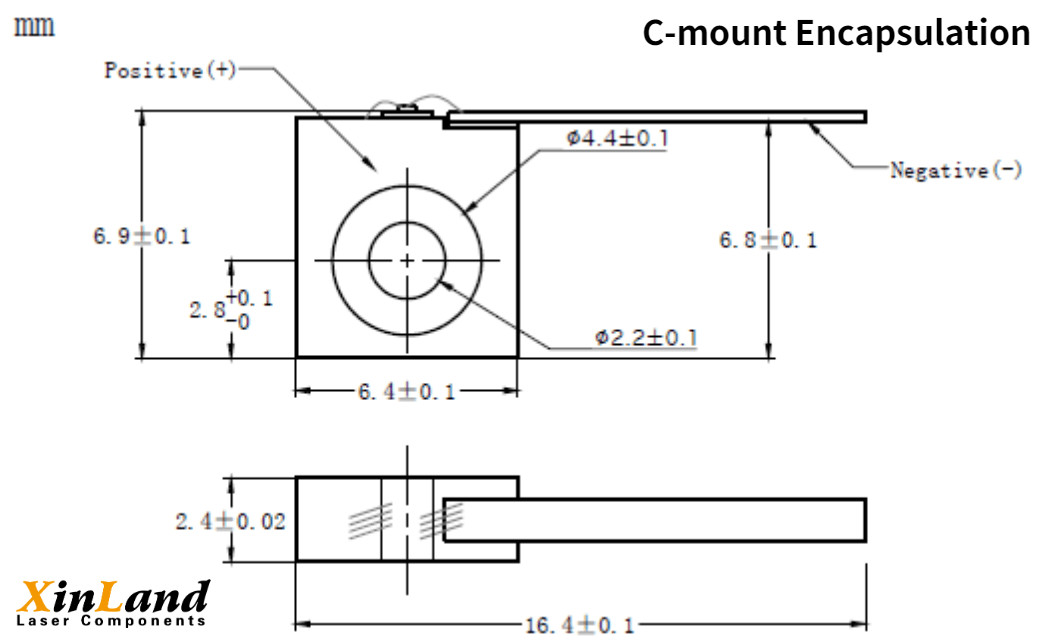 High Power 1490nm 2.5W Laser Diode 4 Package Type FAC Optional for Medical Life Science and Sensing Applications