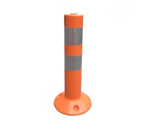 China 18&quot; PU Safety Road Divider Post Reflective Spring Post wholesale