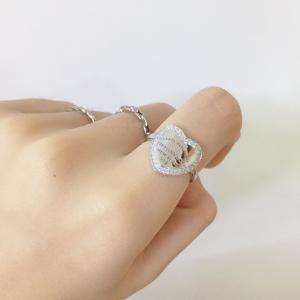 China Tarnish Free 925 Sterling Silver Rings Jewelry Stamped Rhodium Plating wholesale