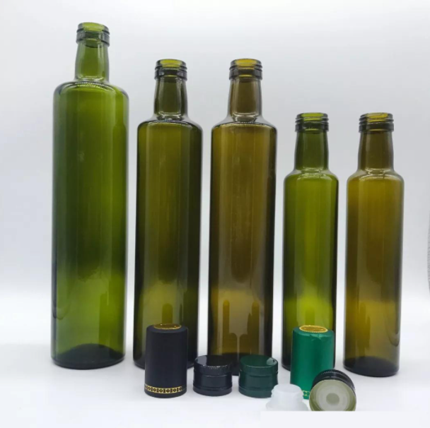 Cooking Olive Oil Glass Bottles in Customized Bottle Color and 250ml 500ml 750ml Sizes