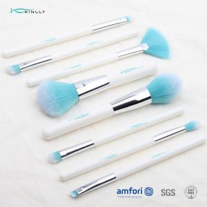 China White Handle ISO9001 8pcs Travel Makeup Brush Set wholesale