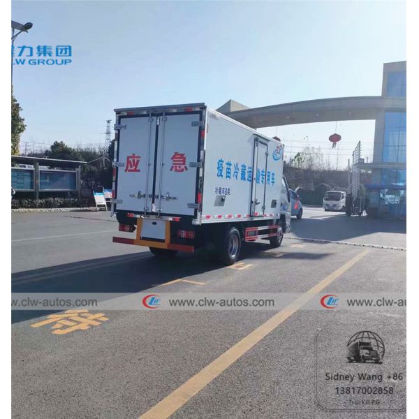 JMC 4x2 3T 5T Frozen Food Delivery Refrigerated Van Truck With Thermo King Refrigerator
