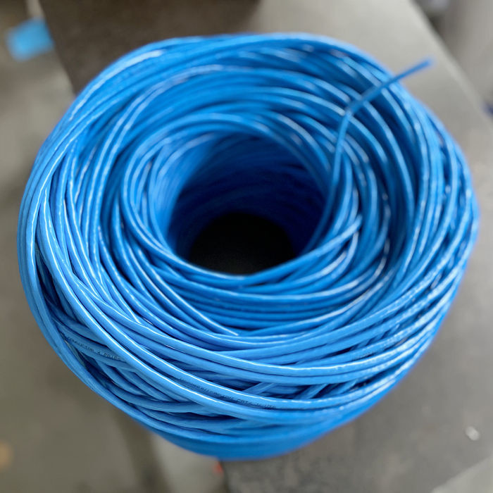 Bulk CAT6 Ethernet Cable , SFTP CAT6 Shielded Lan Cable 1000ft AL Foil and CCA Braiding