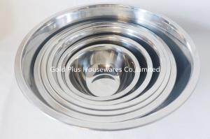 China FDA Stainless Steel Basin 14cm Serving Preservation Deep Mixing Bowl Natural Color wholesale