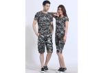 Slim Fit Camo Print Set Womens Military Uniform / Cotton Blend Army Camo