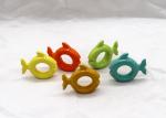 Home Decoration Fish Napkin Rings , Dolomite 5 Color Table Napkin Rings
