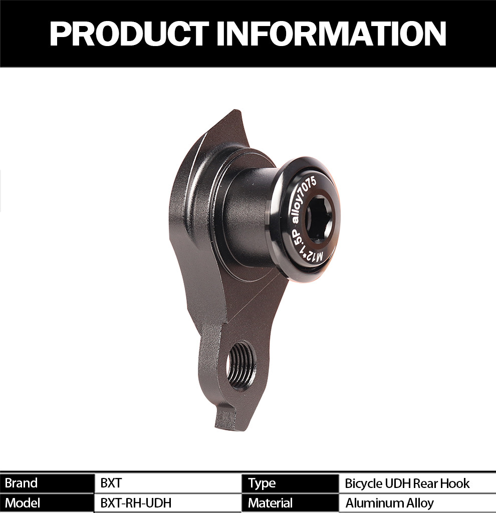 UDH MTB Bike Rear Derailleur Hanger Replacement Thru Axle Carbon Frame