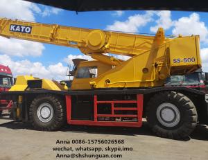 China KATO SS500 Used Rough Terrain Crane 8 Cylinders 5 Levels Transmission wholesale