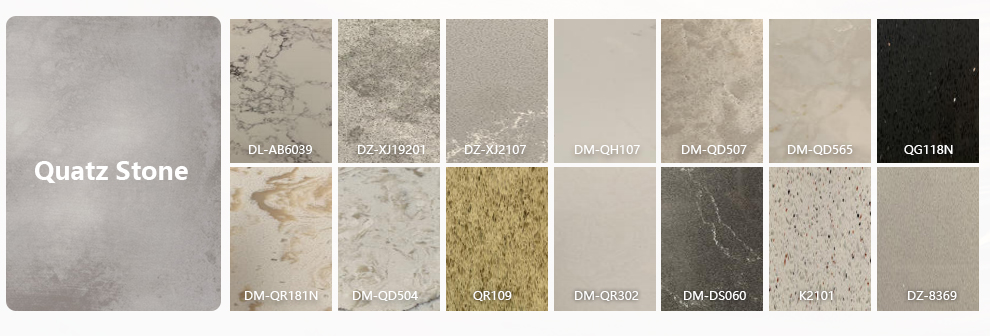 Custom Made Small Apartment Kitchen Cabinets with Crystallized Glass Panel Countertop