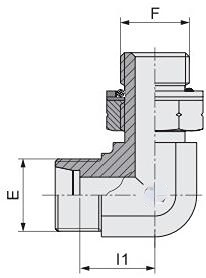 Wholesale Forged Hydraulic Pipeline Elbow Fittings Bsp Metric Male Thread Compression Tube Connector Pipe Adapter Hydraulic Fitting